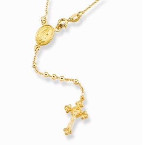 🎚️ Women’s 18K Gold over Silver Cross Necklace